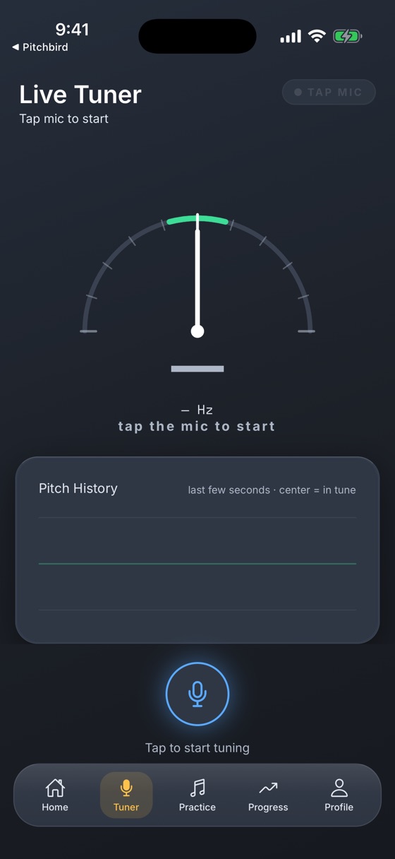 Pitchbird tuner